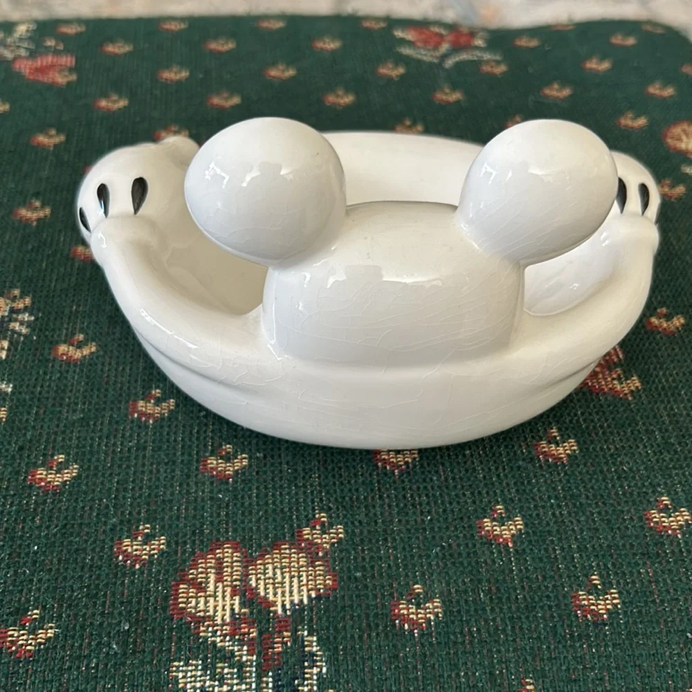 Disney vintage  kitchen Mickey soap dish ceramic 6“ x 4“